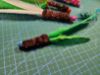 Picture of 3 pack of handmade feather fetch toys for cat with bell - flies like a dart!