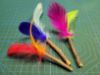Picture of 3 Pack Silvervine Sticks with Colourful Feathers