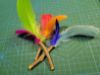 Picture of 3 Pack Silvervine Sticks with Colourful Feathers