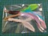 Picture of 3 PACK of two feather teasers and one edible catnip stick with feathers