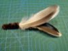 Picture of Handmade Blue duck feather fetch toy for cat stealth version