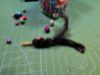 Picture of Handmade black natural swan feather teaser refill with bell