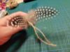 Picture of Handmade from natural Guinea Fowl feather and hemp refill toy