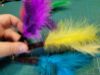Picture of 5 PACK handmade feather refill toys - 4 feathers per toy