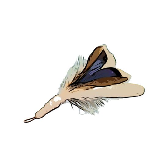 Picture of Natural blue duck and white swan feather refill teaser