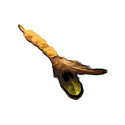 Picture of Natural green pheasant feather refill toy