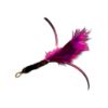 Picture of PINKY Big prey handmade from dyed pink feathers with purple ribbon