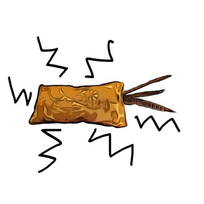 Picture of Crunchy middle, handmade catnip infused full size kicker