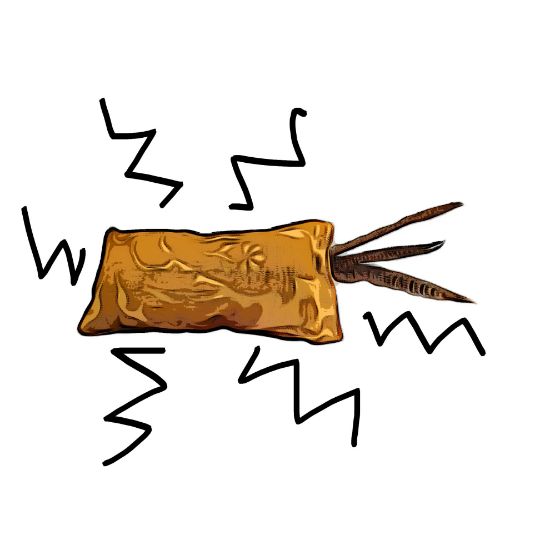 Picture of Crunchy middle, handmade catnip infused full size kicker