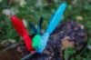 Picture of 3 pack of handmade feather fetch toys for cat with bell - flies like a dart!