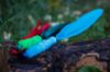 Picture of 3 pack of handmade feather fetch toys for cat with bell - flies like a dart!