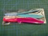 Picture of 3 PACK of fetch toys with bell, no bell and natural - variety pack - flies like a dart!