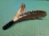 Picture of MUNIFICENT Dotty's handmade natural hen feather fetch toy for cat stealth version