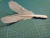 Picture of MUNIFICENT Whitey's handmade natural hen feather fetch toy for cat stealth version