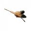Picture of Handmade small kitten wand toy with real feathers - no more hand scratches