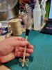 Picture of Handmade small kitten wand toy with real feathers - no more hand scratches