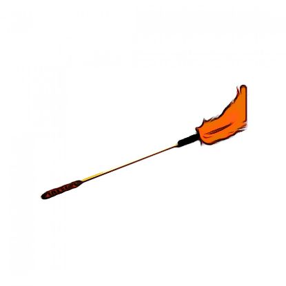 Picture of HALLOWEEN themed Handmade large wand toy with real chicken feathers - no more hand scratches