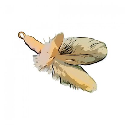 Picture of MUNIFICENT Mushrooms' fluffy natural hen handmade feathers refill toy for frenzy & da bird type wand teasers