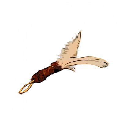 Picture of MUNIFICENT SMALL Wild bird handmade feathers refill toy for frenzy & da bird type wand teasers
