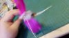 Picture of 3 pack full size (12CM stick) silvervine matatabi catnip sticks with colourful feathers and prickly hemp