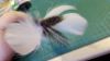 Picture of 3 pack full size (12CM stick) silvervine matatabi catnip sticks with colourful feathers and prickly hemp