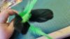 Picture of 3 pack full size (12CM stick) silvervine matatabi catnip sticks with colourful feathers and prickly hemp