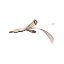 Picture of White pheasant feather and ribbon wand refill for Da Bird Frenzy wand 