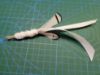 Picture of White pheasant feather and ribbon wand refill for Da Bird Frenzy wand 