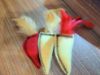 Picture of 3 PACK of handmade colourful felt mice filled with catnip with feather tails (Random colours)