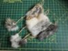 Picture of Small real rabbit fur mouse wand teaser: the ultimate feline playtime experience