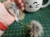 Picture of Small real rabbit fur mouse wand teaser: the ultimate feline playtime experience