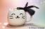 Picture of Handmade black natural swan feather teaser refill with bell