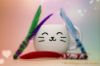 Picture of 3 pack of handmade feather dual colour fetch toys for cat with bell - flies like a dart!