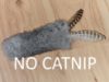 Picture of Real rabbit fur kicker with catnip and feathers tail, cotton tail or no tail 